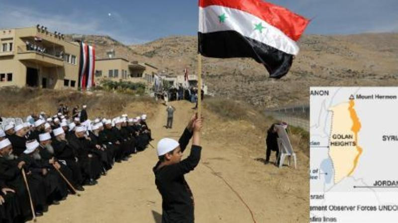 Người dân sinh sống tại Cao nguyên Golan tụ tập phản đối chính quyền Israel Người dân sinh sống tại Cao nguyên Golan tụ tập phản đối chính quyền Israel