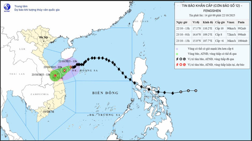 Bão Fengshen mang theo lượng ẩm rất lớn trút mưa dồn dập xuống khu vực Trung bộ