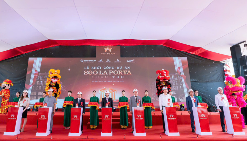 Khu nhà ở thấp tầng Đồng Cá - SGO La Porta Phúc Thọ vừa được khởi công xây dựng vào sáng nay Khu nhà ở thấp tầng Đồng Cá - SGO La Porta Phúc Thọ vừa được khởi công xây dựng vào sáng nay