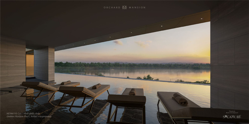 Hồ bơi vô cực trên không độc bản trong phân khúc thấp tầng