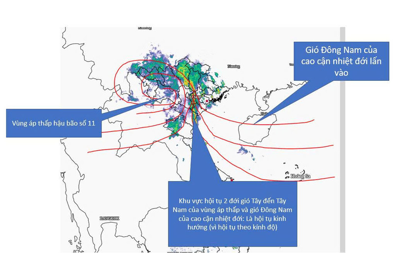 Lý giải nguyên nhân gây mưa đặc biệt lớn ở Hà Nội và Thái Nguyên trong sáng nay Lý giải nguyên nhân gây mưa đặc biệt lớn ở Hà Nội và Thái Nguyên trong sáng nay