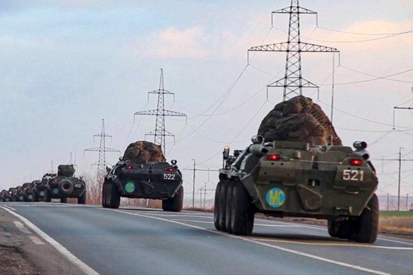 Xe quân sự Nga tiến vào khu vực Nagorno-Karabakh, ngày 11-11-2020 Xe quân sự Nga tiến vào khu vực Nagorno-Karabakh, ngày 11-11-2020