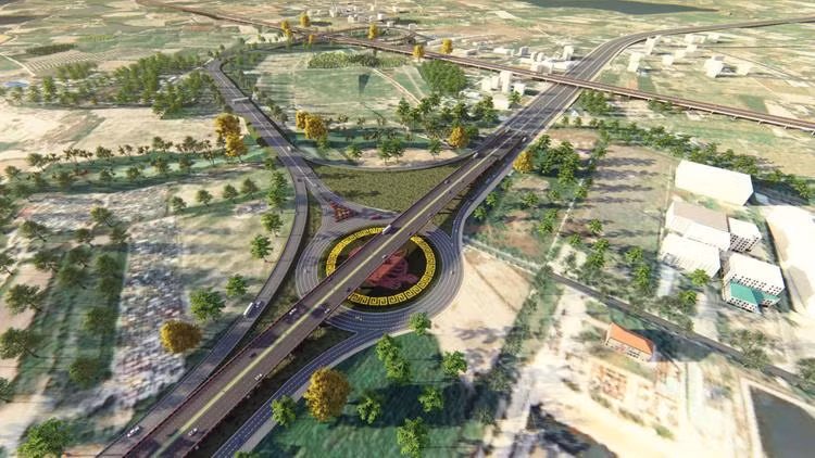 Phối cảnh một đoạn cao tốc Biên Hòa- Vũng Tàu