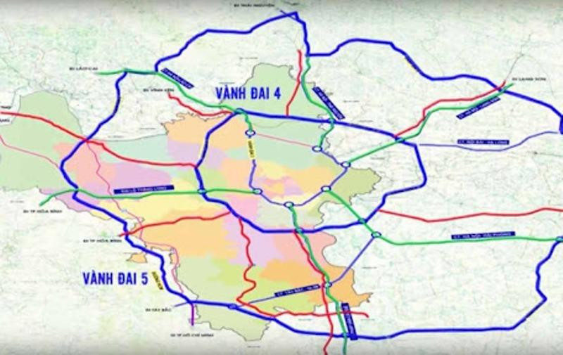 Đường vành đai 4-Vùng Thủ đô có chiều dài gần 113km Đường vành đai 4-Vùng Thủ đô có chiều dài gần 113km