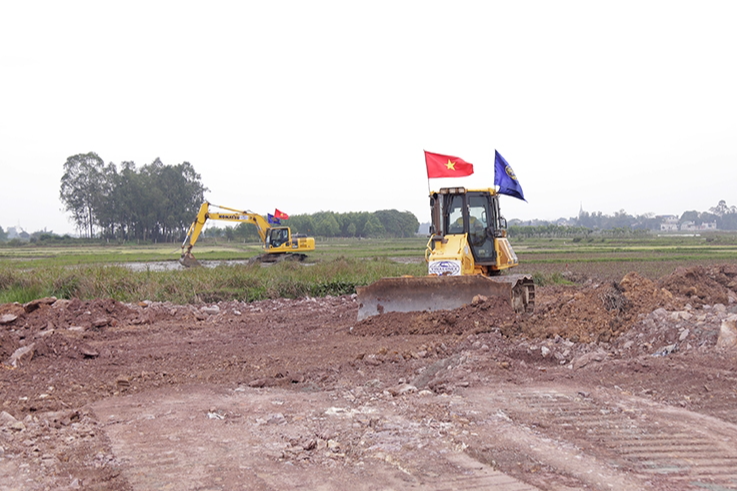 Thi công dự án cao tốc Bắc- Nam đoạn qua Hà Tĩnh