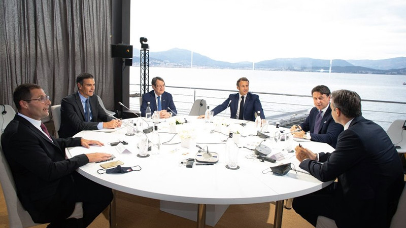 Lãnh đạo 6 nước Nam Âu tại cuộc họp liên quan đến căng thẳng ở Đông Địa Trung Hải, ngày 10-9-2020 Lãnh đạo 6 nước Nam Âu tại cuộc họp liên quan đến căng thẳng ở Đông Địa Trung Hải, ngày 10-9-2020