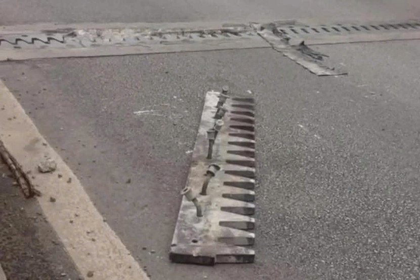 Đại diện chủ đầu tư cho rằng, nguyên nhân khe co giãn bị bật là bởi lưu lượng xe quá lớn vào dịp Tết vừa qua