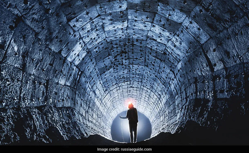 Đường hầm rộng lớn của hệ thống thoát nước ở Thủ đô Matxcơva, Nga Đường hầm rộng lớn của hệ thống thoát nước ở Thủ đô Matxcơva, Nga