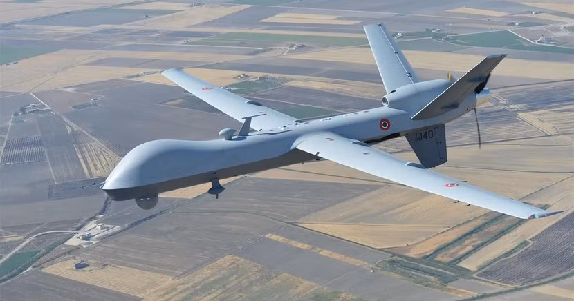 Một chiếc UAV MQ-9 Reaper của quân đội Mỹ Một chiếc UAV MQ-9 Reaper của quân đội Mỹ