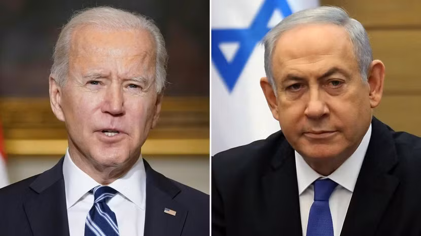 Tổng thống Mỹ Joe Biden và Thủ tướng Israel Benjamin Netanyahu