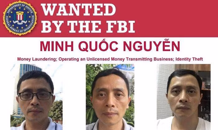 FBI truy nã công dân người Việt, Minh Quốc Nguyễn. Ảnh: FBI.