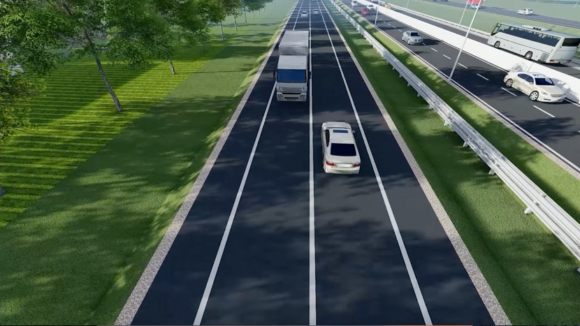 Phối cảnh một đoạn dự án đường Vành đai 4- Vùng Thủ đô Phối cảnh một đoạn dự án đường Vành đai 4- Vùng Thủ đô