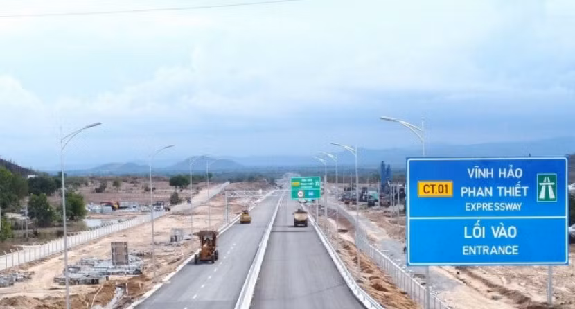 Cao tốc Vĩnh Hảo- Phan Thiết sẽ thông xe vào sáng 19/5