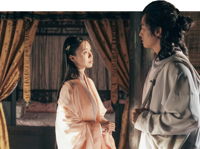 Phương Trà My và Lãnh Thanh trong phim “Khế ước bán dâu” của đạo diễn Lê Văn Kiệt