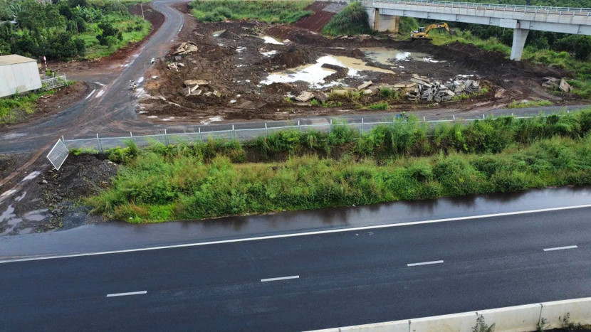 Cỏ dại mọc lan vào cao tốc Phan Thiết- Dầu Giây Cỏ dại mọc lan vào cao tốc Phan Thiết- Dầu Giây