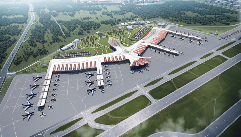 Phối cảnh sân bay Phú Quốc sau mở rộng Phối cảnh sân bay Phú Quốc sau mở rộng