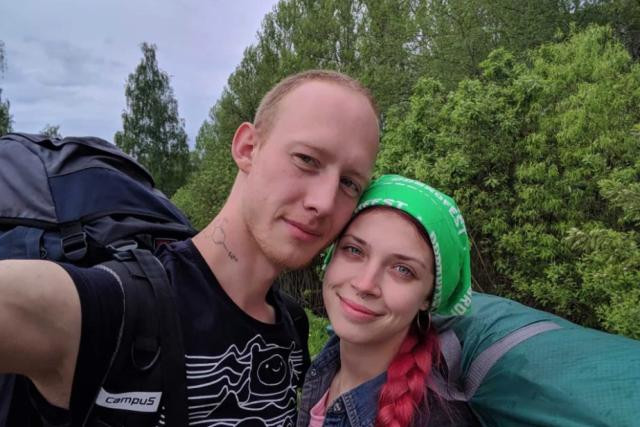 Nữ người mẫu Nga Veronika Troshina và bạn trai Nữ người mẫu Nga Veronika Troshina và bạn trai