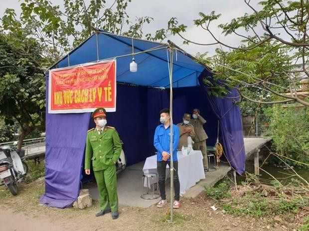 Một chốt kiểm soát phòng dịch Covid-19. Ảnh: Vietnam+