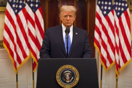 Tổng thống Mỹ Donald Trump phát biểu tạm biệt trước khi kết thúc nhiệm kỳ