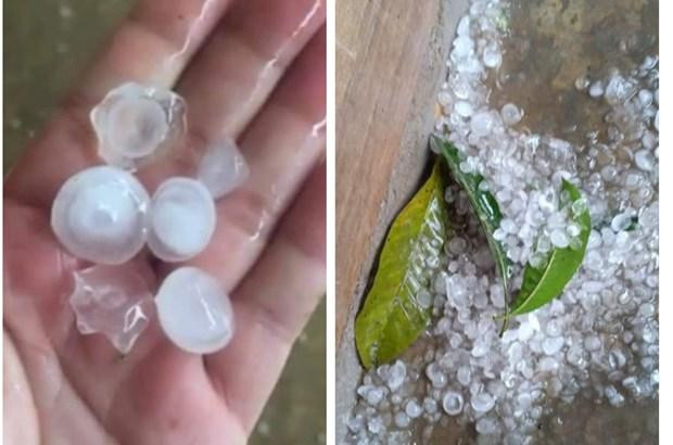 Mưa đá tại xã Lùng Vai, huyện Mường Khương, có đường kính 1-1,5cm. Nguồn: baolaocai.vn Mưa đá tại xã Lùng Vai, huyện Mường Khương, có đường kính 1-1,5cm. Nguồn: baolaocai.vn