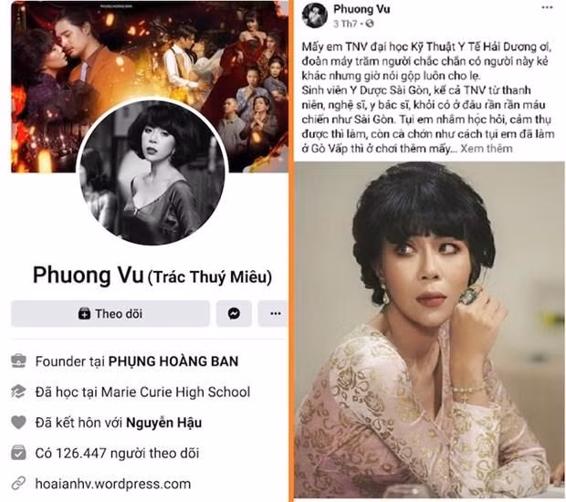 Bài viết gây mâu thuẫn trên trang facebook cá nhân của MC Trác Thúy Miêu. Nguồn: Facebook