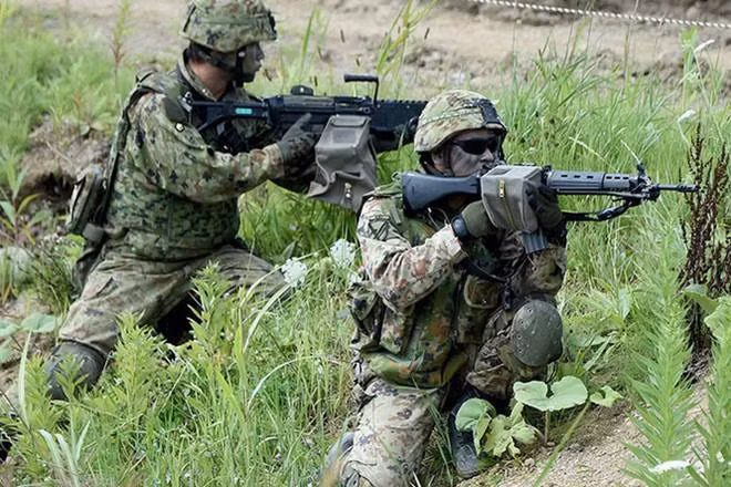 Binh sĩ Nhật Bản và Mỹ tham gia 1 cuộc tập trận chung