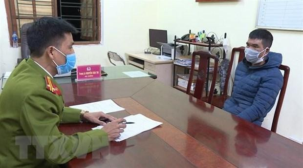 Đối tượng Hà Duy Hải tại cơ quan điều tra. Ảnh: TTXVN Đối tượng Hà Duy Hải tại cơ quan điều tra. Ảnh: TTXVN