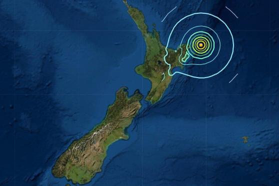 Vị trí xảy ra trận động đất gây cảnh báo sóng thần ở New Zealand