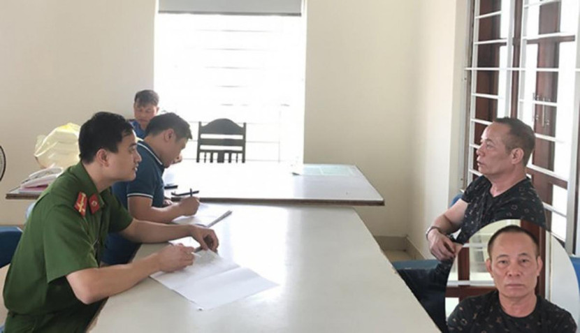 Cao Trọng Phú tại cơ quan công an. Ảnh: Báo Nghệ An Cao Trọng Phú tại cơ quan công an. Ảnh: Báo Nghệ An