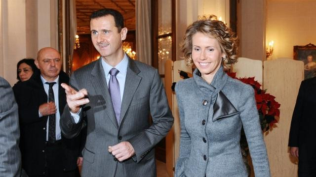 Vợ chồng Tổng thống Syria Basahr Assad