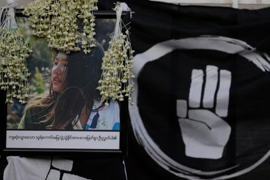 Mya Thwate Thwate Khaing tử vong sau khi bị trúng đạn trong cuộc biểu tình ở Thủ đô Naypyitaw