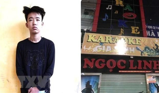 Đối tượng Trần Trung Nam bị tạm giữ hình sự về hành vi tổ chức sử dụng trái phép chất ma túy. Ảnh: TTXVN