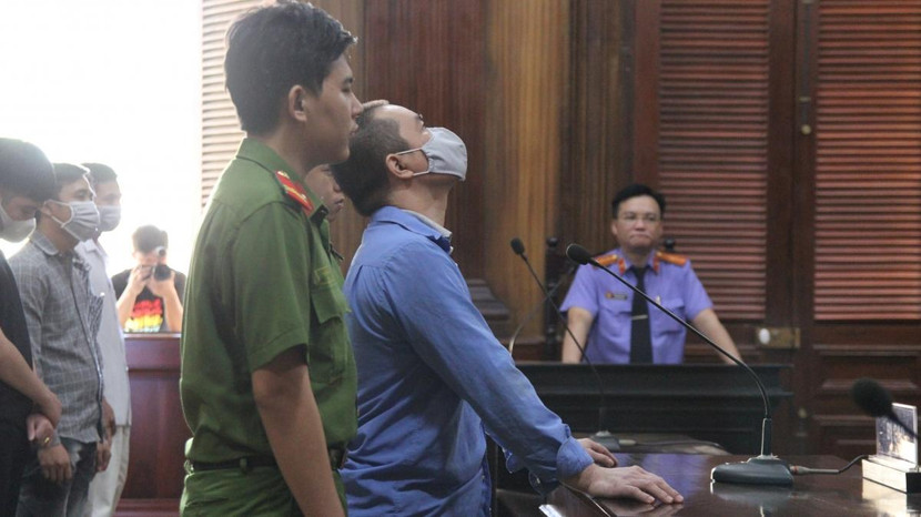 Bị cáo Nguyễn Hữu Phước bị tuyên án tử hình về hành vi tàn độc của mình. Ảnh: VOV