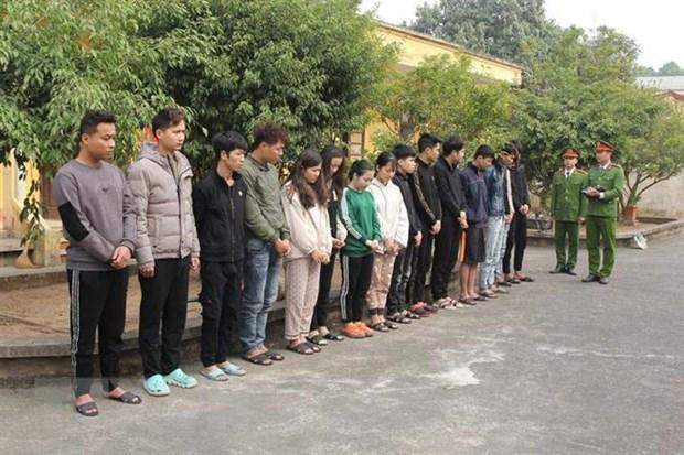 Các đối tượng tham gia lừa đảo chiếm đoạt tài sản qua mạng xã hội Facebook. Ảnh: TTXVN