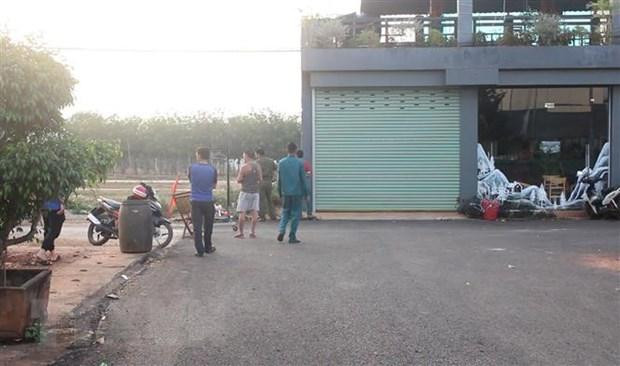 Hiện trường xảy ra hỗn chiến khiến nam thanh niên bị đâm tử vong. Ảnh: TTXVN