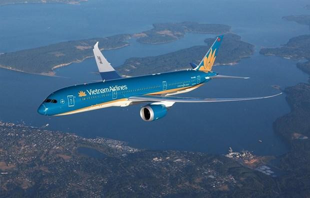 Máy bay của Hãng hàng không Vietnam Airlines. Ảnh: Vietnam+