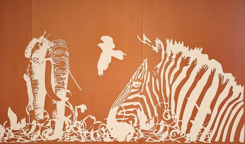 Ga S8 - Cầu Giấy với ý tưởng giới thiệu công viên Thủ lệ, với sắc nâu hài hòa