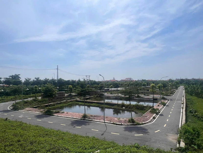 Khu đất đấu giá trên địa bàn huyện Đan Phượng vừa tổ chức vào 28/7