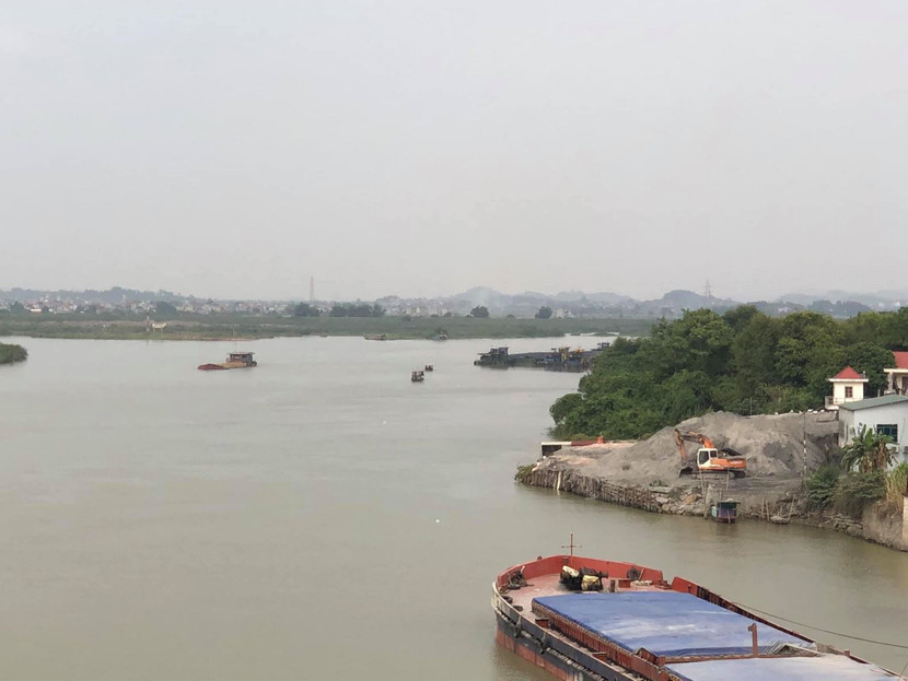 Một đoạn sông Thương qua Bắc Giang