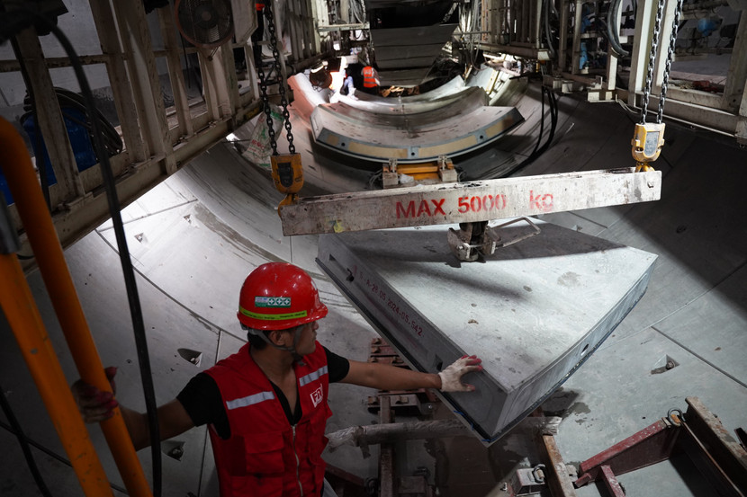 Robot đã đào được 120m hầm