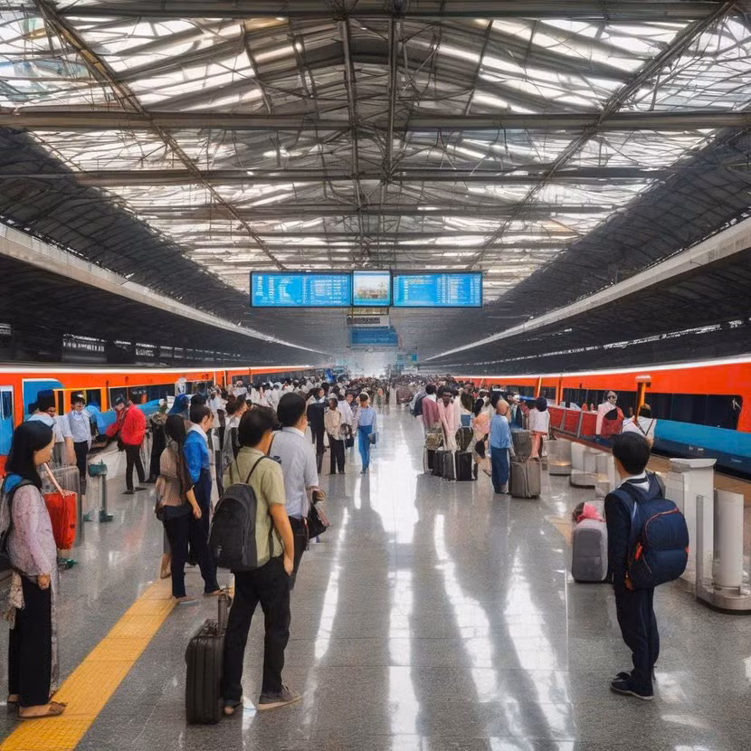 Dọc tuyến đường sắt tốc độ cao Bắc Nam có 23 ga