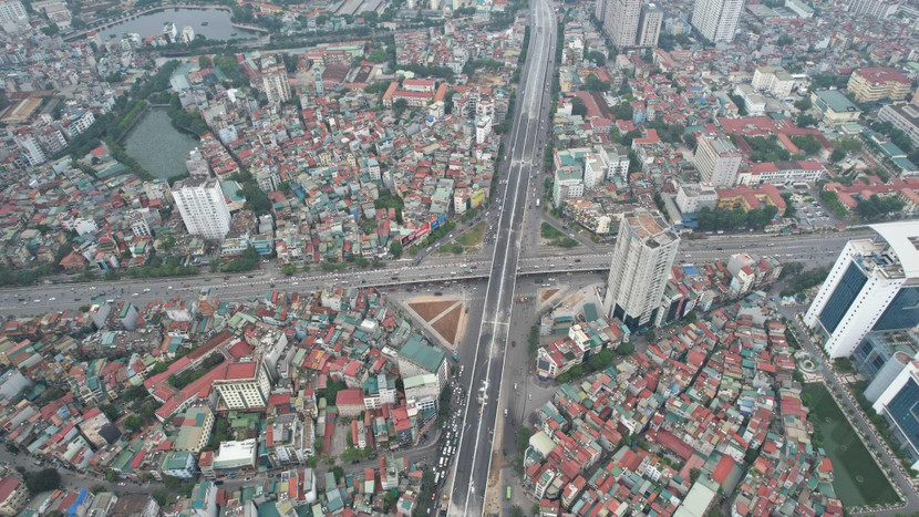 Vành đai 2 đoạn Ngã Tư Sở- Vĩnh Tuy dự kiến thông xe vào đầu tháng 1/2023