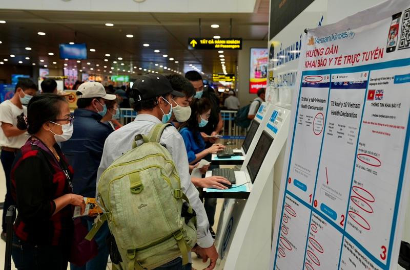 Hành khách cần chủ động hoàn tất khai báo y tế điện tử trước chuyến bay
