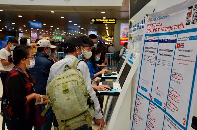 Hành khách cần chủ động hoàn tất khai báo y tế điện tử trước chuyến bay