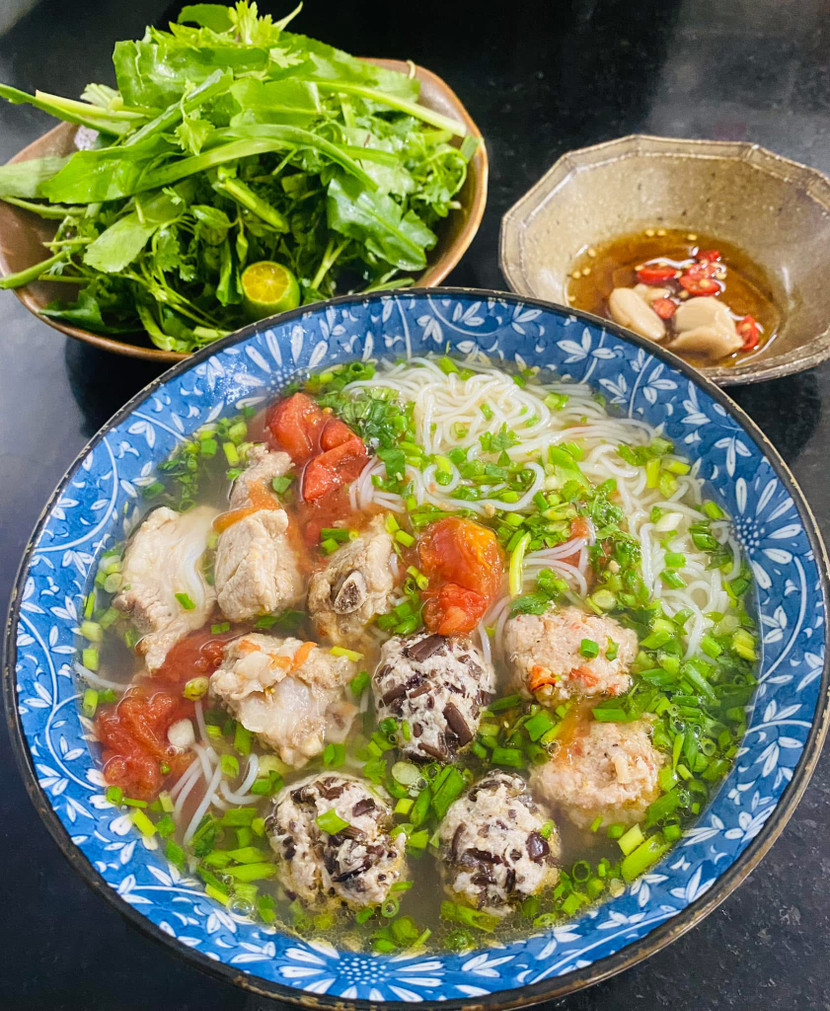 Bún sườn mọc Bún sườn mọc