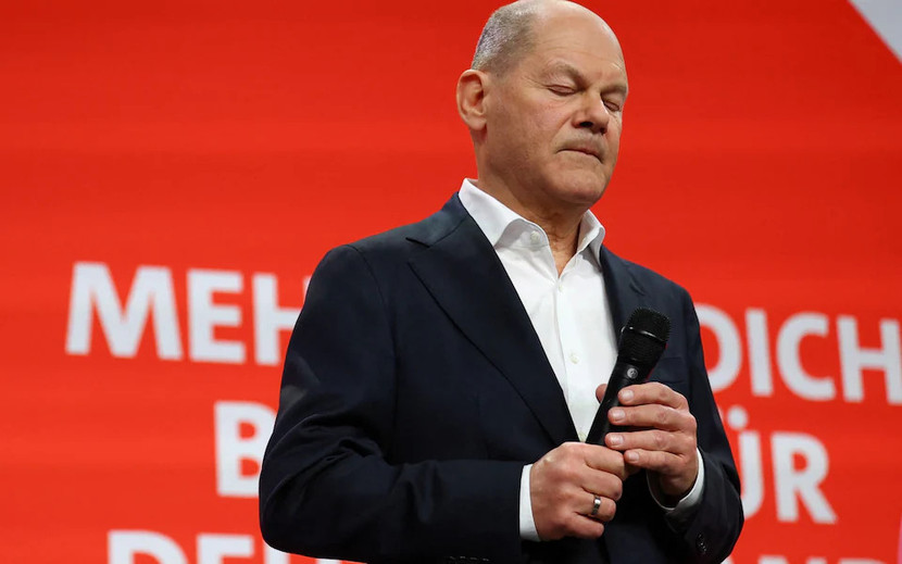 Phản ứng của Thủ tướng Đức Olaf Scholz sau khi kết quả thăm dò ý kiến cử tri được công bố