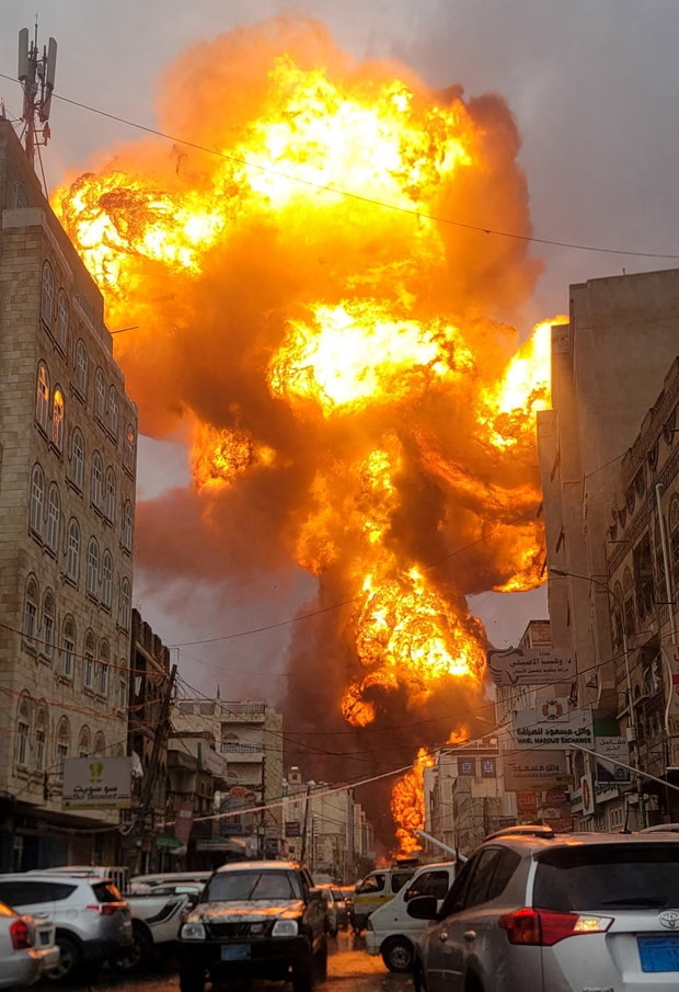 Một cuộc không kích của Israel vào Thủ đô Sanaa, Yemen