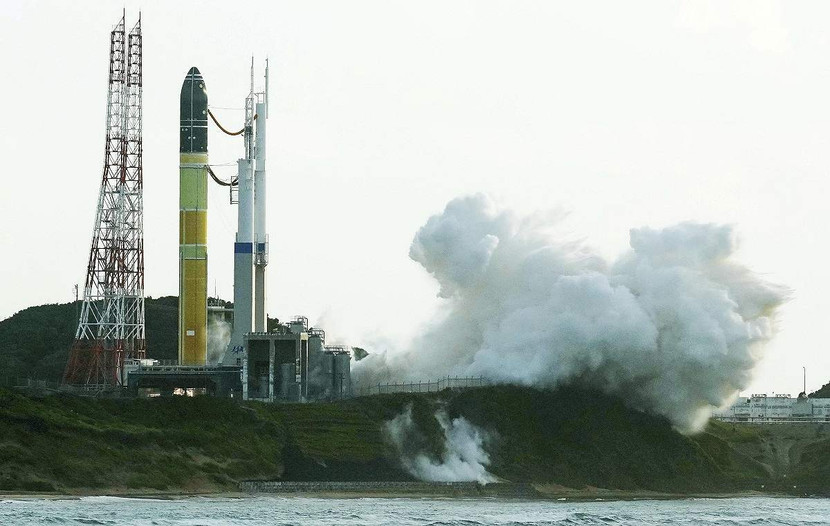 Thử nghiệm động cơ giai đoạn cuối được tiến hành vào sáng 24-7 tại Trung tâm vũ trụ Tanegashima, tây nam Nhật Bản