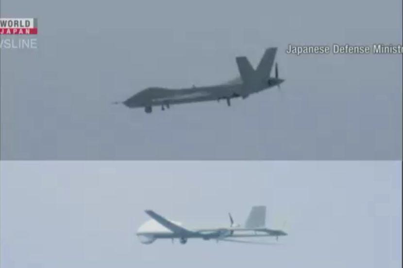 Nhật Bản đã triển khai chiến đấu cơ tới giám sát 2 máy bay không người lái của Trung Quốc