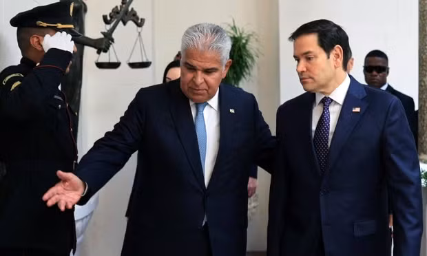 Tổng thống Panama Jose Raul Mulino và Ngoại trưởng Mỹ Marco Rubio Tổng thống Panama Jose Raul Mulino và Ngoại trưởng Mỹ Marco Rubio